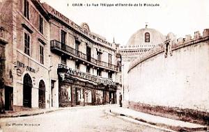 Oran - Rue Philippe et entree de la Mosquee